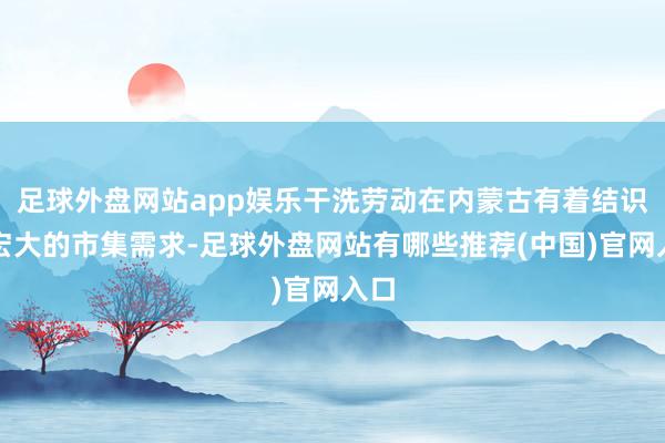 足球外盘网站app娱乐干洗劳动在内蒙古有着结识且宏大的市集需求-足球外盘网站有哪些推荐(中国)官网入口